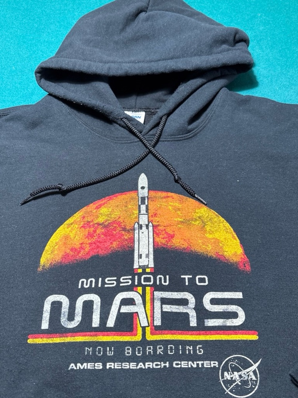 Mission to Mars , Ames Research Center Black hoodie , 2XL, $20